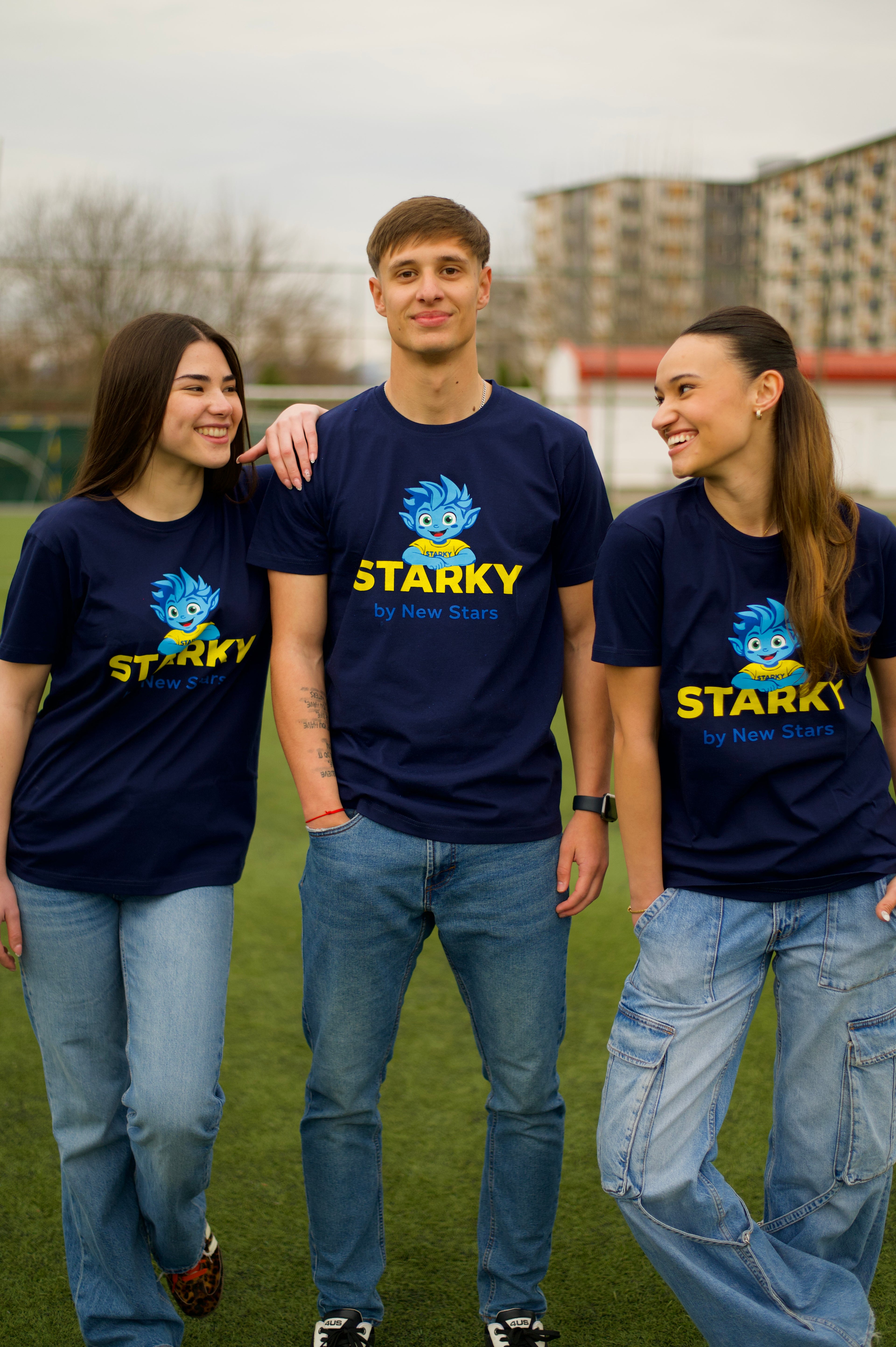 STARKY - сина маица по кратки